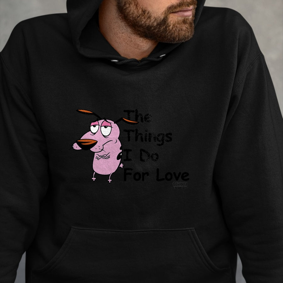 Dog Love Shirt, Dog Lover Gift T-Shirt/Hoodie/Sweatshirt HLT00 - Courage the Cowardly Dog For Love T-Shirt