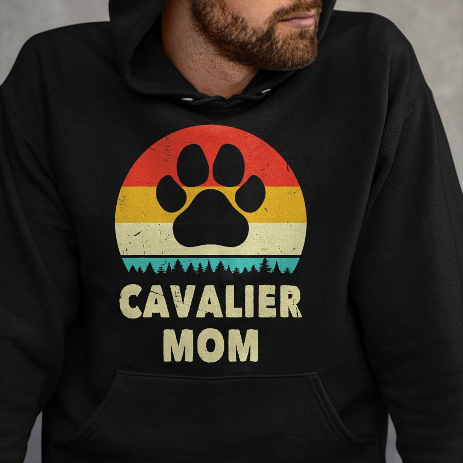 Dog Love Shirt, Dog Lover Gift T-Shirt/Hoodie/Sweatshirt HLT00 - Cavalier King Charles Spaniel Mom Vintage Dog Gift Women T-Shirt