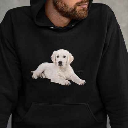 Dog Love Shirt, Dog Lover Gift T-Shirt/Hoodie/Sweatshirt HLT00 - White Labrador Retriever Shirt Yellow Love Lab Mom Dog Dad T-Shirt