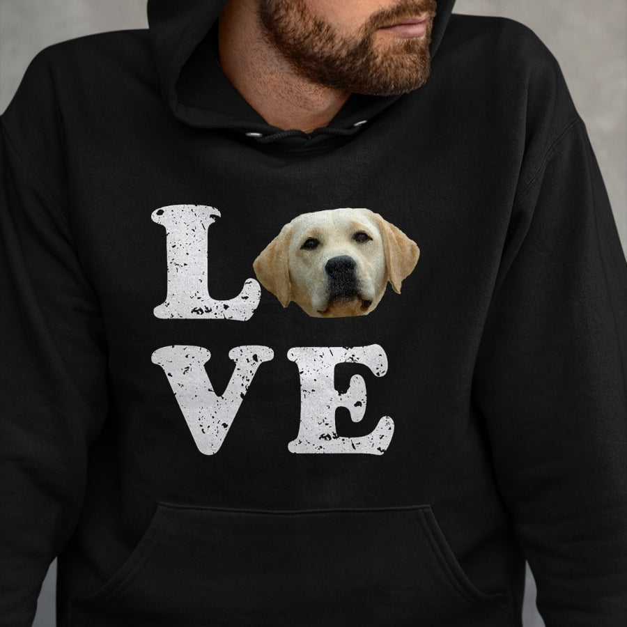 Dog Love Shirt, Dog Lover Gift T-Shirt/Hoodie/Sweatshirt HLT00 - I Love My Yellow Lab T-Shirt  Labrador Retriever Dog Tee T-Shirt