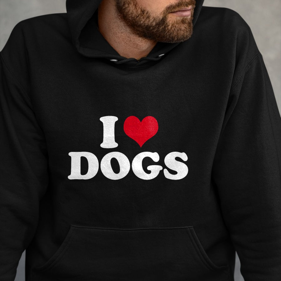 Dog Love Shirt, Dog Lover Gift T-Shirt/Hoodie/Sweatshirt HLT00 - I Love Dogs T-Shirt (1)