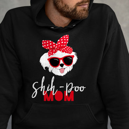 Dog Love Shirt, Dog Lover Gift T-Shirt/Hoodie/Sweatshirt HLT00 - Dog Lovers T Shirt Shih-Poo Mom Fur Mama Shirt T-Shirt