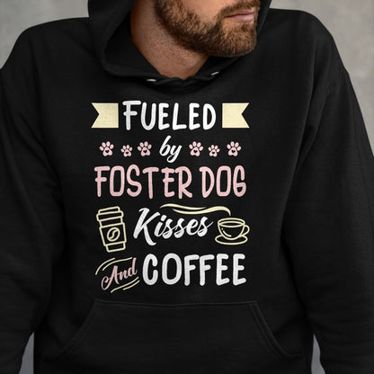 Dog Love Shirt, Dog Lover Gift T-Shirt/Hoodie/Sweatshirt HLT00 - Foster Dog Mom Coffee Lover T-Shirt (1)