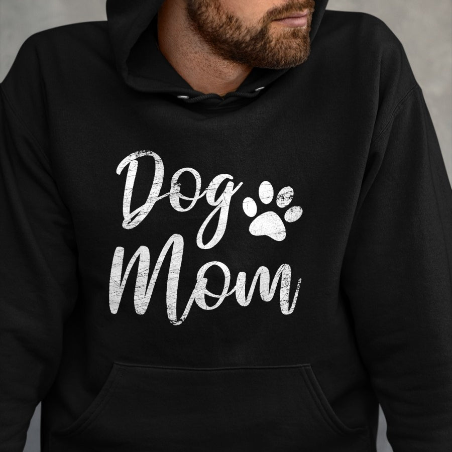 Dog Love Shirt, Dog Lover Gift T-Shirt/Hoodie/Sweatshirt HLT00 - Dog Mom - Vintage  Worn Design - Funny Dog Paw - Classic T-Shirt