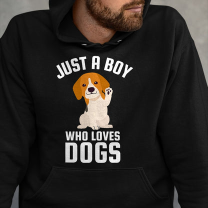 Dog Love Shirt, Dog Lover Gift T-Shirt/Hoodie/Sweatshirt HLT00 - Just A Boy Who Loves Dogs T-Shirt