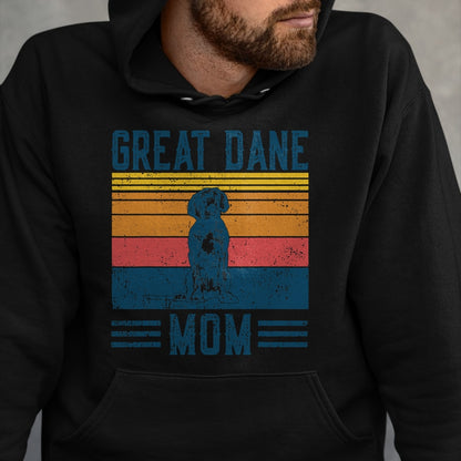 Dog Love Shirt, Dog Lover Gift T-Shirt/Hoodie/Sweatshirt HLT00 - Dog Great Dane Mom - Vintage Great Dane Mom T-Shirt