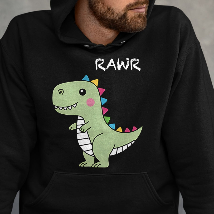 Best Dinosaur Lover Shirt, Funny Dinosaur UnisexT-Shirt/Hoodie/Sweatshirt HLT00 - Cute DinosaursIllustration - Dino Collection - Classic T-Shirt, Men, Black, 3X-Large
