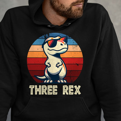Best Dinosaur Lover Shirt, Funny Dinosaur UnisexT-Shirt/Hoodie/Sweatshirt HLT00 - 3 Rex Dinosaur 3rd Birthday Boy Girl Three Rex Birthday T-Shirt