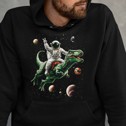 Best Dinosaur Lover Shirt, Funny Dinosaur UnisexT-Shirt/Hoodie/Sweatshirt HLT00 - Astronaut Dinosaur T Rex Outer Space Science Galaxy Universe T-Shirt