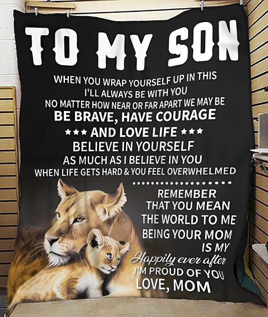 Blanket From Mom To My Son - TOBY00 (SKUB07-18)