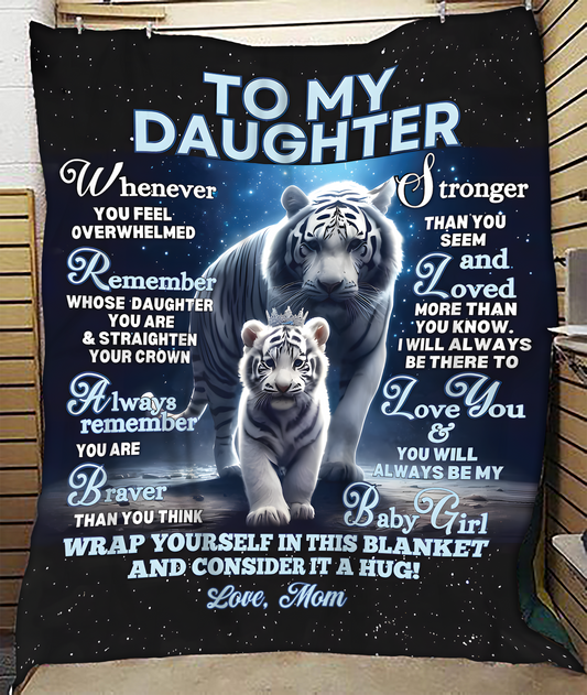 BLANKET FOR DAUGHTER – COMFORT & WARMTH GIFT FROM MOM Sherpa Fleece Quilt Blanket TOBY00 (SKUB12-153)