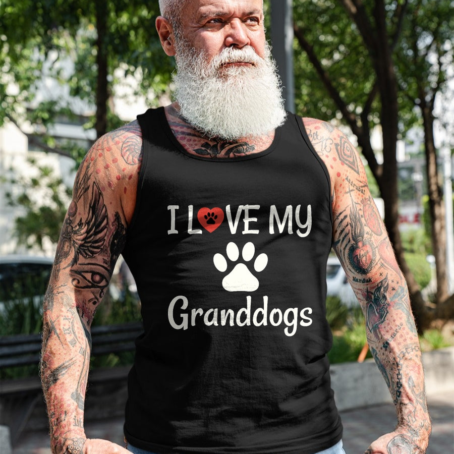 Dog Love Shirt, Dog Lover Gift T-Shirt/Hoodie/Sweatshirt HLT00 - I Love My Granddogs Shirt, Dog Grandma Grandpa Granddog Tee T-Shirt