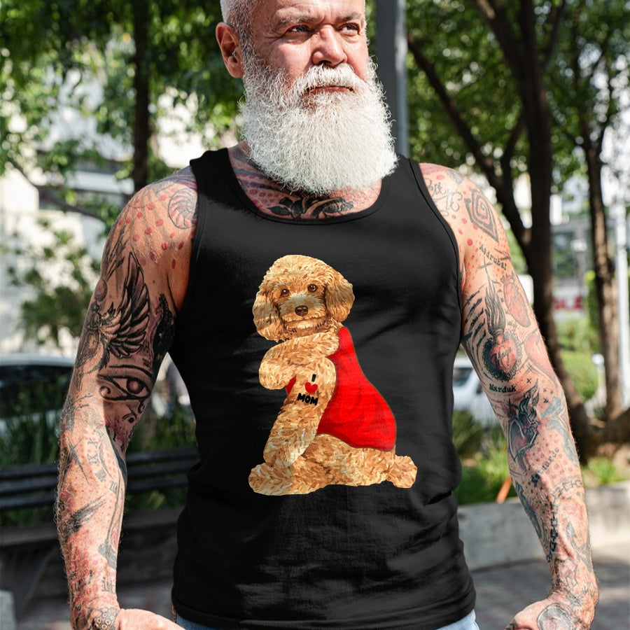 Dog Love Shirt, Dog Lover Gift T-Shirt/Hoodie/Sweatshirt HLT00 - Poodle Dog I Love Mom Tattoo Lover funny Gift T-Shirt