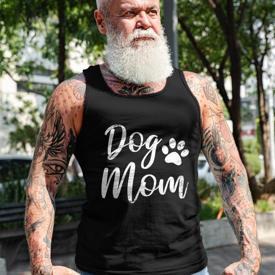 Dog Love Shirt, Dog Lover Gift T-Shirt/Hoodie/Sweatshirt HLT00 - Dog Mom - Vintage  Worn Design - Funny Dog Paw - Classic T-Shirt