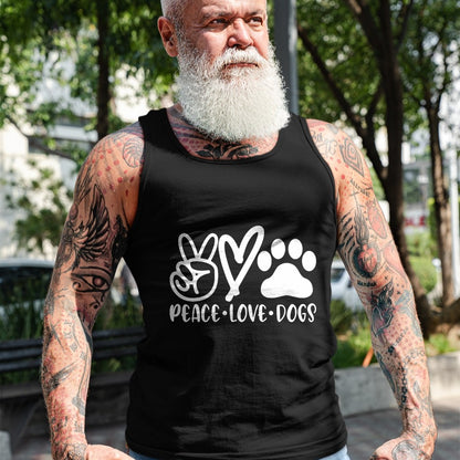 Dog Love Shirt, Dog Lover Gift T-Shirt/Hoodie/Sweatshirt HLT00 - Retro Vintage Peace Love Dog Tshirt Funny Dog Lover Gifts T-Shirt