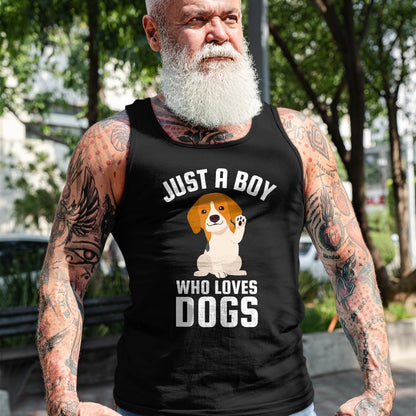 Dog Love Shirt, Dog Lover Gift T-Shirt/Hoodie/Sweatshirt HLT00 - Just A Boy Who Loves Dogs T-Shirt