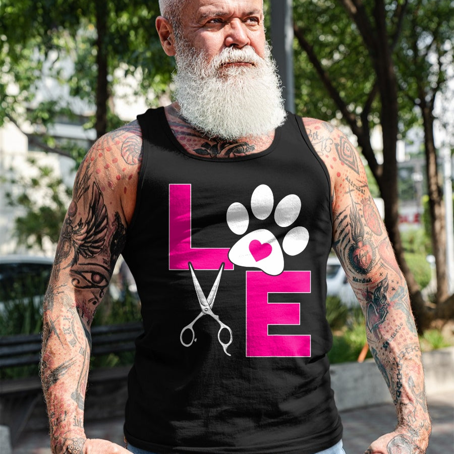 Dog Love Shirt, Dog Lover Gift T-Shirt/Hoodie/Sweatshirt HLT00 - Cute Dog Groomer Funny Dog Grooming Love Christmas T-Shirt
