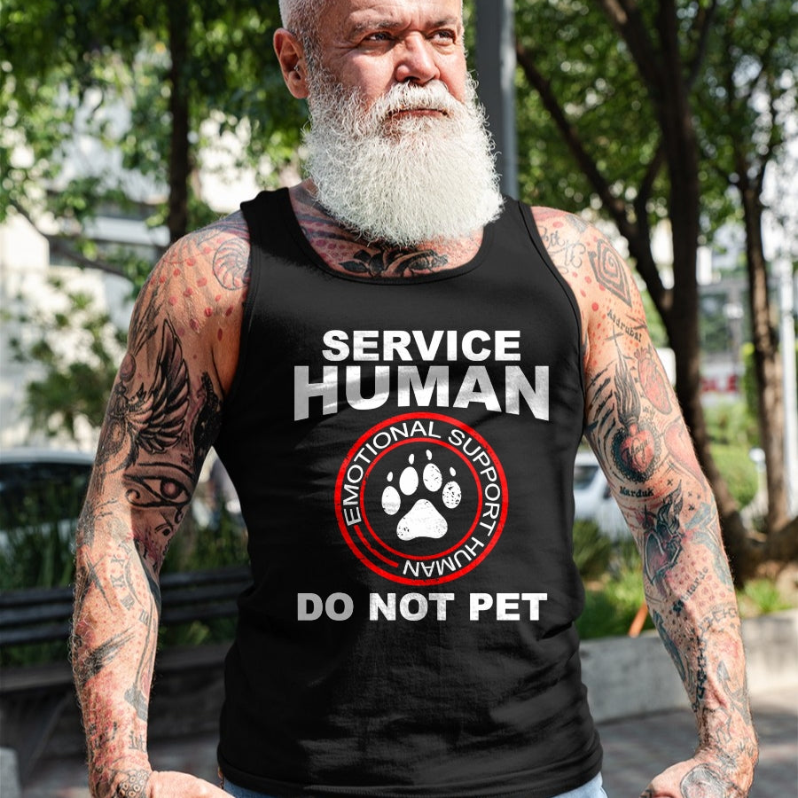 Dog Love Shirt, Dog Lover Gift T-Shirt/Hoodie/Sweatshirt HLT00 - Service Human Tshirt Funny Dog Owner Emotional Support Human