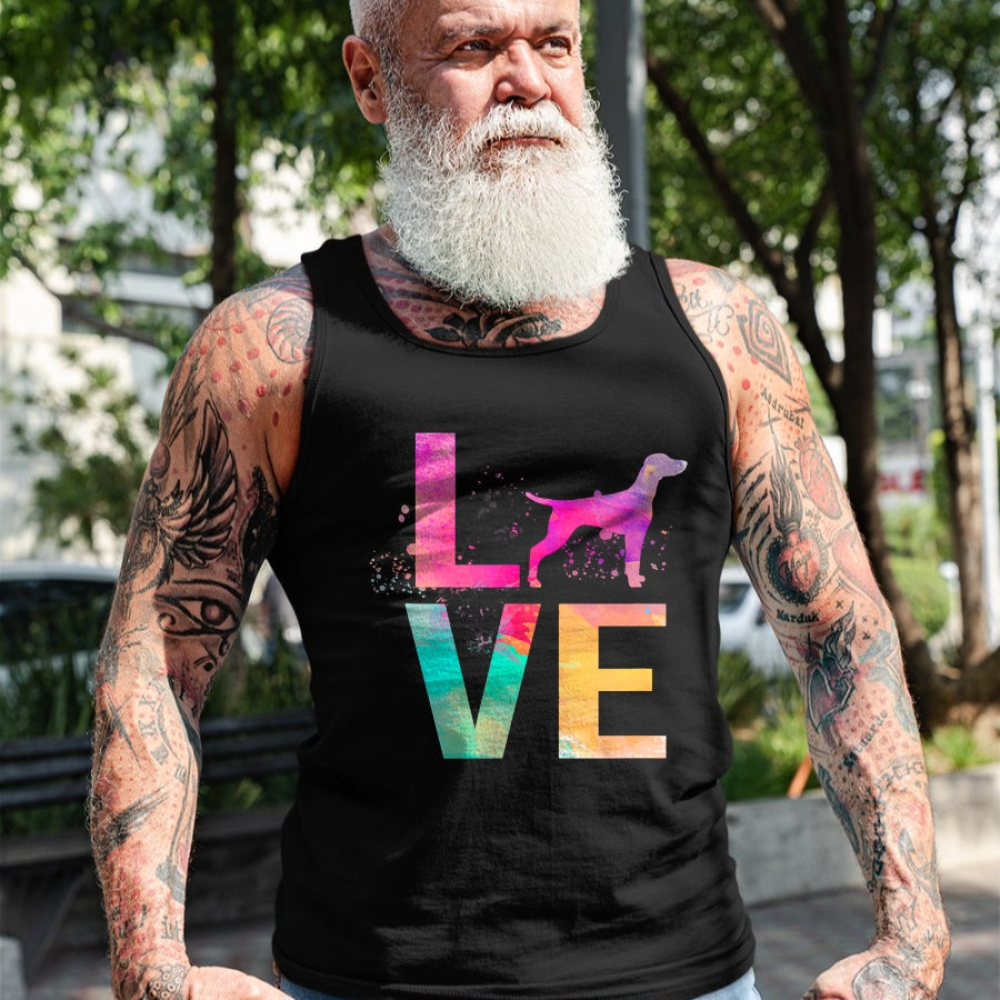 Dog Love Shirt, Dog Lover Gift T-Shirt/Hoodie/Sweatshirt HLT00 - Colorful Vizsla Dog Mom Gifts Vizsla T-Shirt
