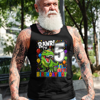 Best Dinosaur Lover Shirt, Funny Dinosaur UnisexT-Shirt/Hoodie/Sweatshirt HLT00 - Dinosaur 5th Five Rawr I_m 5 Birthday Boy T Rex Boys Gifts T-Shirt