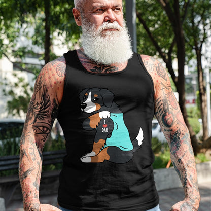 Dog Love Shirt, Dog Lover Gift T-Shirt/Hoodie/Sweatshirt HLT00 - Bernese Mountain Dog I Love Dad Funny Dog T-Shirt