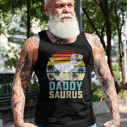 Best Dinosaur Lover Shirt, Funny Dinosaur UnisexT-Shirt/Hoodie/Sweatshirt HLT00 - Daddysaurus T Rex Dinosaur Daddy Saurus Family Matching T-Shirt (2)