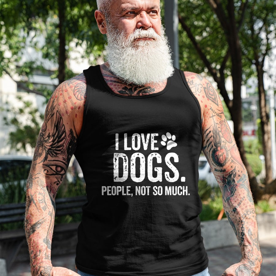 Dog Love Shirt, Dog Lover Gift T-Shirt/Hoodie/Sweatshirt HLT00 - I Love Dogs. People, Not So Much Funny Dog Lover Gift T-Shirt