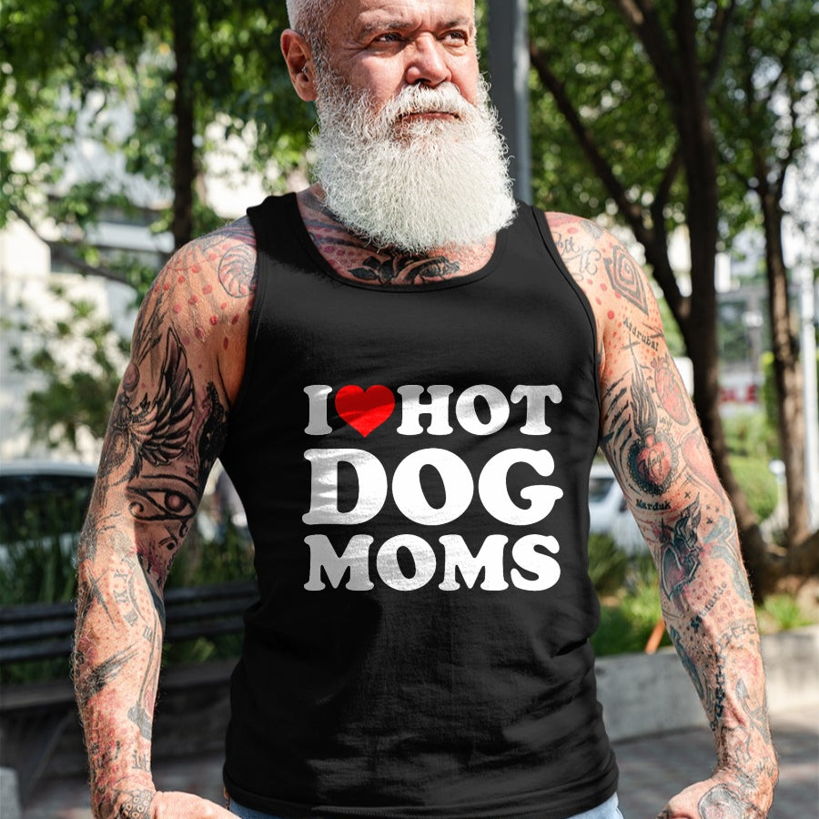 Dog Love Shirt, Dog Lover Gift T-Shirt/Hoodie/Sweatshirt HLT00 - I Love Hot Dog Moms T-Shirt