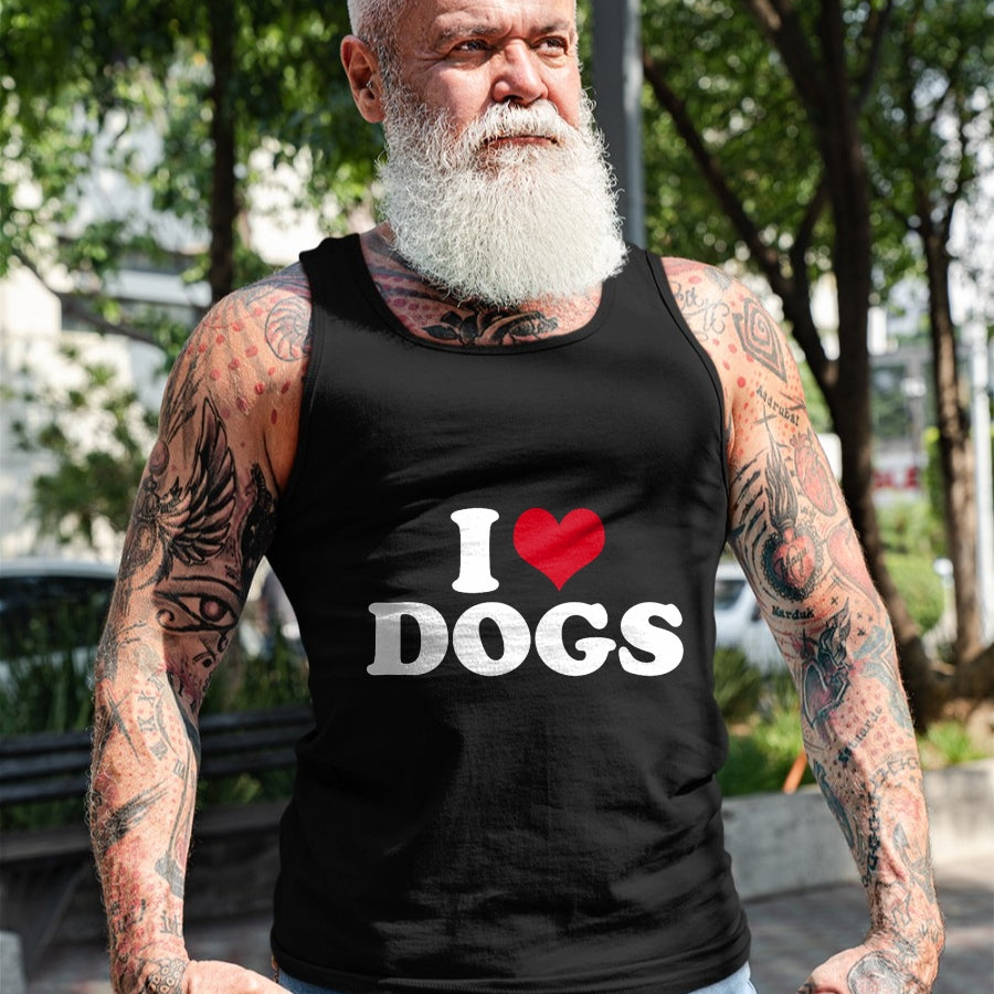 Dog Love Shirt, Dog Lover Gift T-Shirt/Hoodie/Sweatshirt HLT00 - I Love Dogs T-Shirt (1)