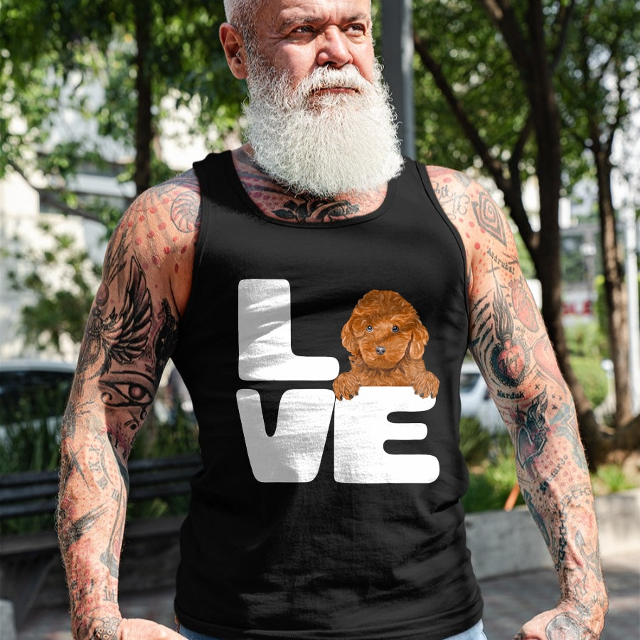 Dog Love Shirt, Dog Lover Gift T-Shirt/Hoodie/Sweatshirt HLT00 - I Love My Brown Poodle Dog Lover T-Shirt