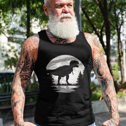 Best Dinosaur Lover Shirt, Funny Dinosaur UnisexT-Shirt/Hoodie/Sweatshirt HLT00 - Dinosaur Moon Vintage T-Rex Dino Lover Men Women Kids T-Shirt, Men, Black, 3X-Large