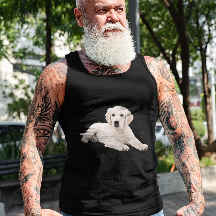 Dog Love Shirt, Dog Lover Gift T-Shirt/Hoodie/Sweatshirt HLT00 - White Labrador Retriever Shirt Yellow Love Lab Mom Dog Dad T-Shirt