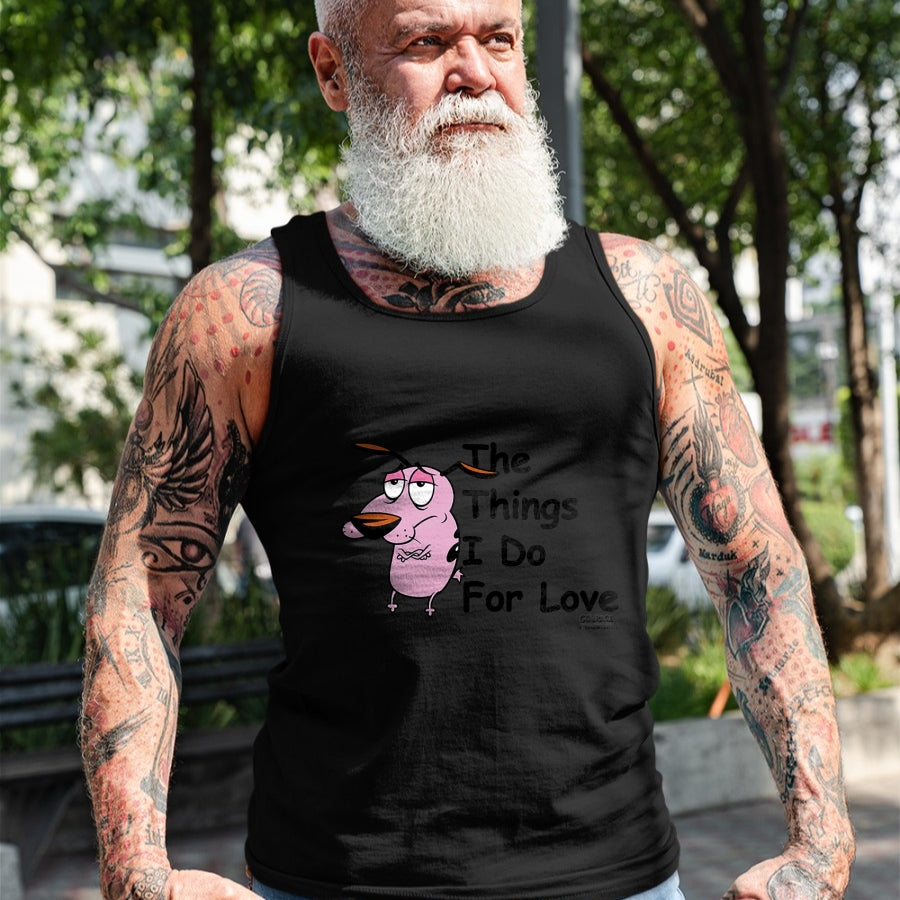 Dog Love Shirt, Dog Lover Gift T-Shirt/Hoodie/Sweatshirt HLT00 - Courage the Cowardly Dog For Love T-Shirt