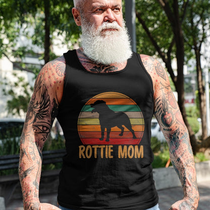 Dog Love Shirt, Dog Lover Gift T-Shirt/Hoodie/Sweatshirt HLT00 - Retro Rottweiler Mom Gift Rott Dog Mother Pet Rottie Mama T-Shirt