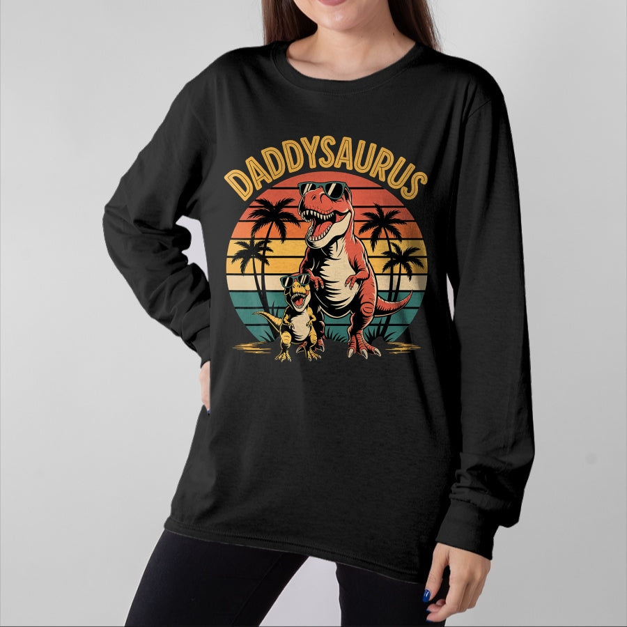 Best Dinosaur Lover Shirt, Funny Dinosaur UnisexT-Shirt/Hoodie/Sweatshirt HLT00 - Daddysaurus Dinosaur Design for Father_s Day T-Shirt