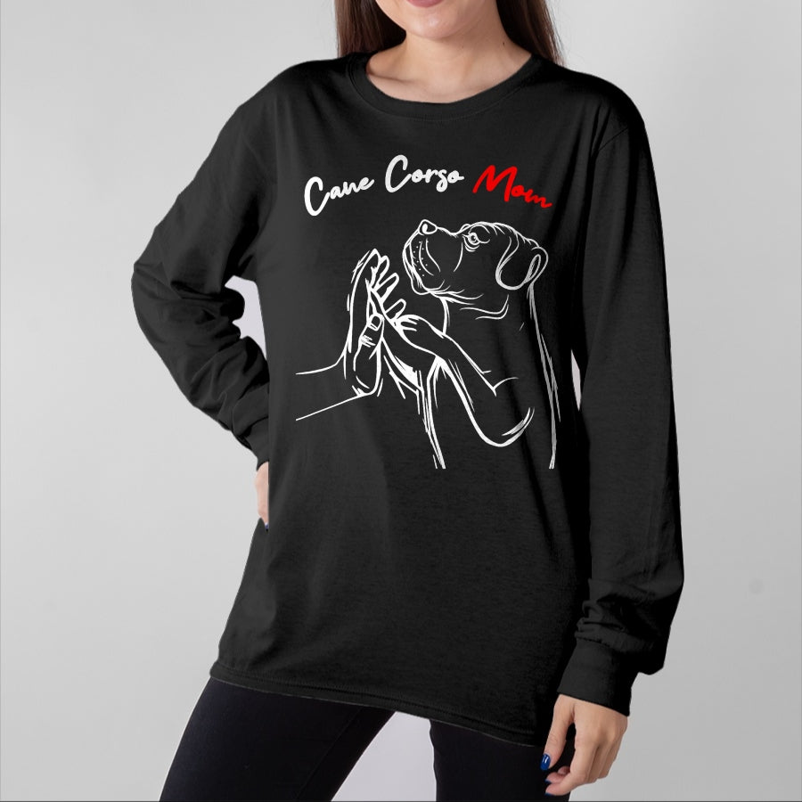 Dog Love Shirt, Dog Lover Gift T-Shirt/Hoodie/Sweatshirt HLT00 - Cane Corso Mom Italian Mastiff Dog Women T-Shirt