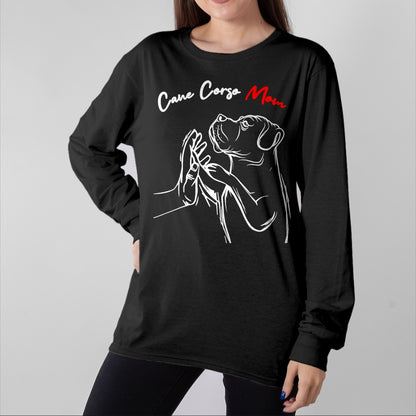 Dog Love Shirt, Dog Lover Gift T-Shirt/Hoodie/Sweatshirt HLT00 - Cane Corso Mom Italian Mastiff Dog Women T-Shirt