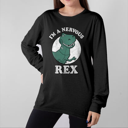 Best Dinosaur Lover Shirt, Funny Dinosaur UnisexT-Shirt/Hoodie/Sweatshirt HLT00 - Disney Pixar Toy Story I_m A Nervous Rex Dinosaur T-Shirt