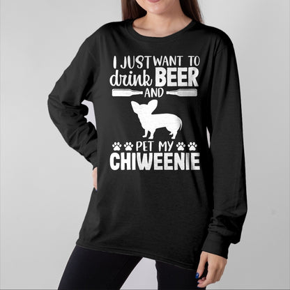 Dog Love Shirt, Dog Lover Gift T-Shirt/Hoodie/Sweatshirt HLT00 - Beer Funny Dog Owner Lover Chiweenie Dog Mom Dad Gift T-Shirt