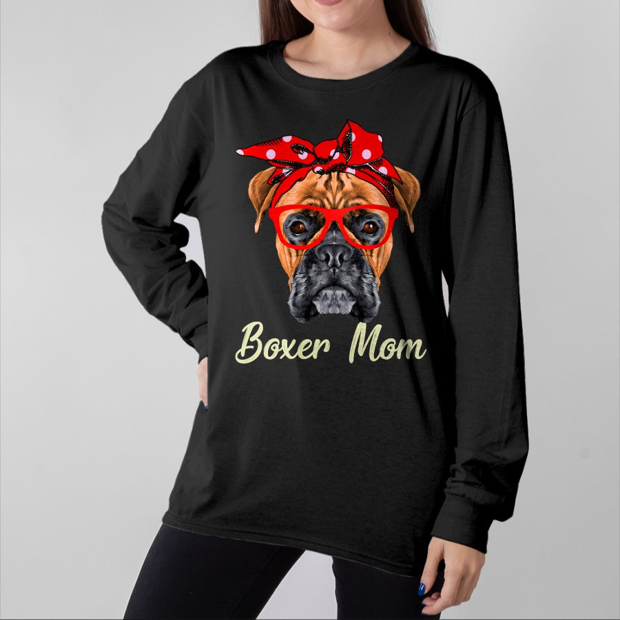 Dog Love Shirt, Dog Lover Gift T-Shirt/Hoodie/Sweatshirt HLT00 - Boxer Mom Dogs Mothers Day Dog Lovers Gifts For Women T-Shirt