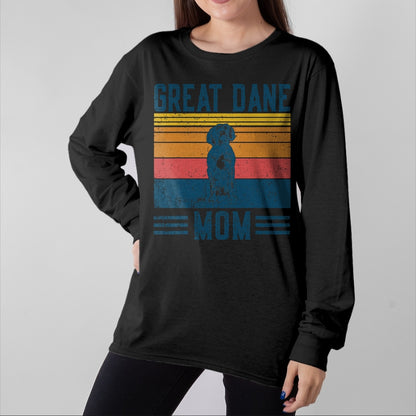 Dog Love Shirt, Dog Lover Gift T-Shirt/Hoodie/Sweatshirt HLT00 - Dog Great Dane Mom - Vintage Great Dane Mom T-Shirt