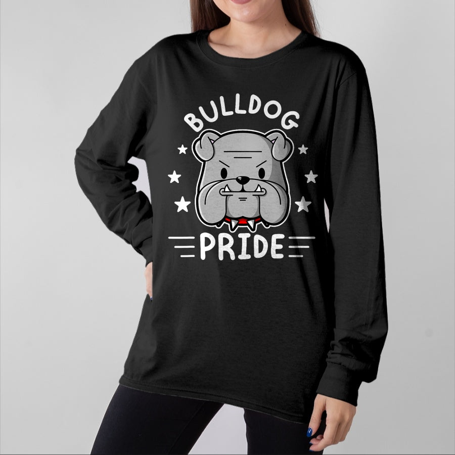 Dog Love Shirt, Dog Lover Gift T-Shirt/Hoodie/Sweatshirt HLT00 - Bulldog Mascot Shirt English Bulldog Pride And Loyalty T-Shirt