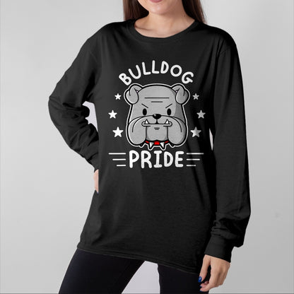 Dog Love Shirt, Dog Lover Gift T-Shirt/Hoodie/Sweatshirt HLT00 - Bulldog Mascot Shirt English Bulldog Pride And Loyalty T-Shirt
