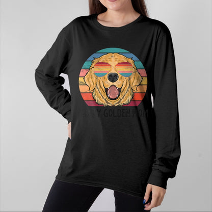 Dog Love Shirt, Dog Lover Gift T-Shirt/Hoodie/Sweatshirt HLT00 - Golden Retriever Dog Mom Gifts Crazy Golden Dog Mom T-Shirt