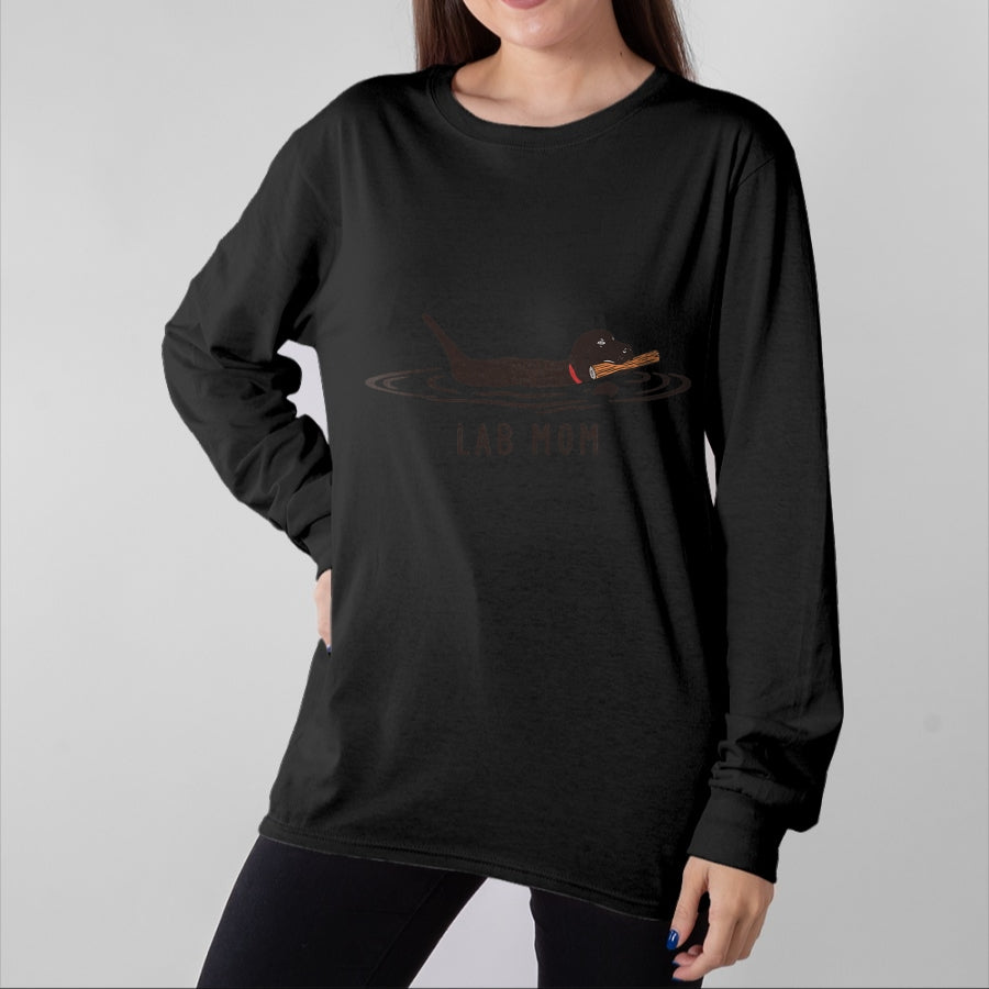 Dog Love Shirt, Dog Lover Gift T-Shirt/Hoodie/Sweatshirt HLT00 - Womens Lab Mom Labrador Retriever Dog Owner Mother T-Shirt