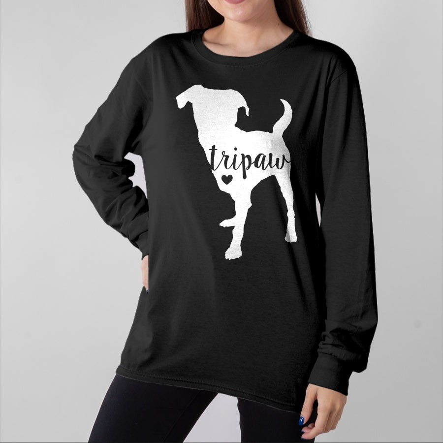 Dog Love Shirt, Dog Lover Gift T-Shirt/Hoodie/Sweatshirt HLT00 - Tripaw Dog, Three Legged Dog, Tripaw Mom, Tripod Dog T-Shirt