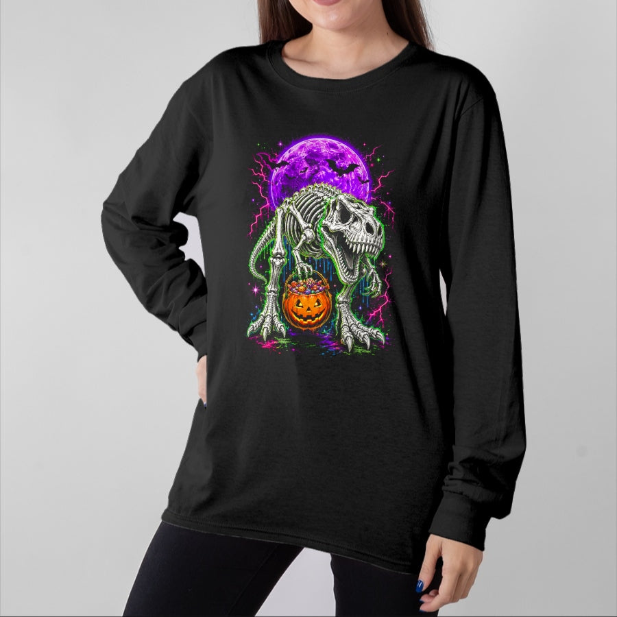 Best Dinosaur Lover Shirt, Funny Dinosaur UnisexT-Shirt/Hoodie/Sweatshirt HLT00 - Halloween Dinosaur Skeleton T Rex Boys Scary T-Shirt