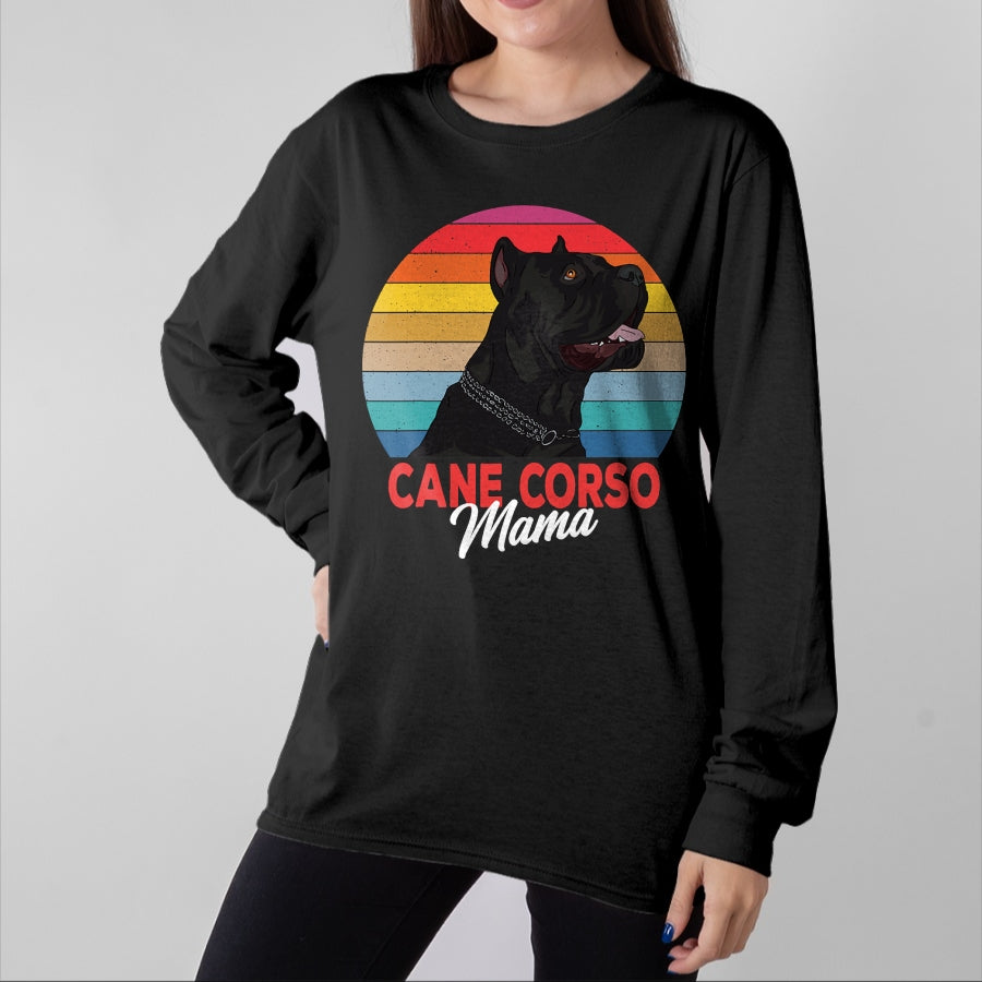 Dog Love Shirt, Dog Lover Gift T-Shirt/Hoodie/Sweatshirt HLT00 - Cane Corso Mama Italian Mastiff Dog Mom Funny Girls Gift T-Shirt