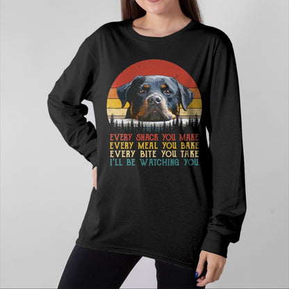 Dog Love Shirt, Dog Lover Gift T-Shirt/Hoodie/Sweatshirt HLT00 - Every Snack You Make Dog Shirt Rottie Mom Cute Rottweiler T-Shirt