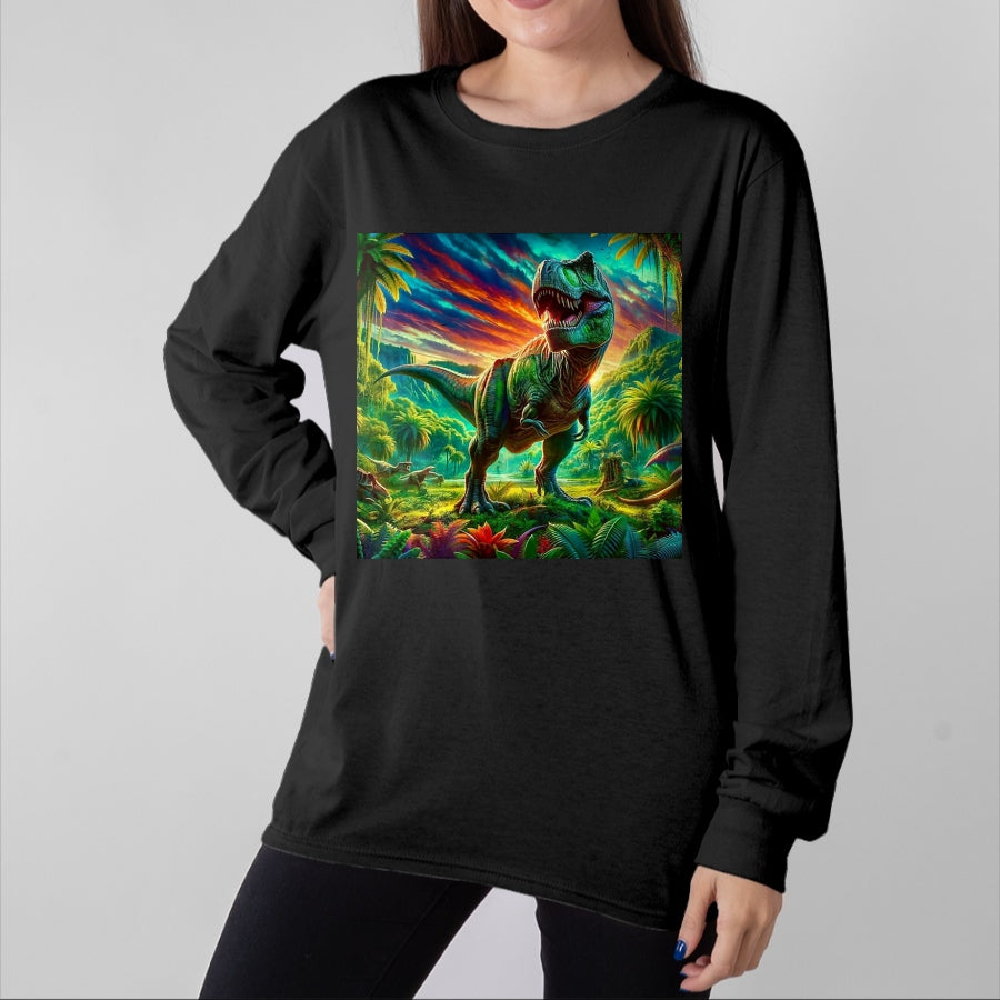 Best Dinosaur Lover Shirt, Funny Dinosaur UnisexT-Shirt/Hoodie/Sweatshirt HLT00 - Cool Dinosaur T-Shirt, Men, Black, 3X-Large